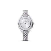 Swarovski Crystalline Aura Laikrodis Kvarcinis Mechanizmas Metalinė Apyrankė Sidabrinis Ciferblatas Moteriški laikrodžiai 5519462 Silver Dial