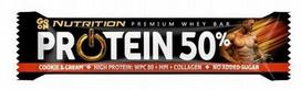 Sausainių ir Kremo skonio proteino batonėlis GO ON Protein 50%, 40 g