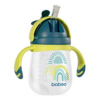 BABOO® gertuvė su silikoniniu šiaudeliu, Lagoon Fiesta, 9+ mėn, 240ml