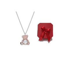 Swarovski Teddy Žėrintis meškiukas Mielas smagus karoliai Moteriški karoliai Rožiniai 5599168 Box+Shopping Bag