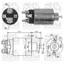 MEAT & DORIA Starterio solenoidinis jungiklis 46095