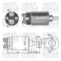 MEAT & DORIA Starterio solenoidinis jungiklis 46143