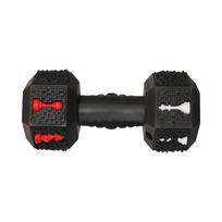 Natural Rubber Dog Dumbbell Toy For Large Breeds – Interactive Food Dispensing Puzzle Toy For Teeth Cleaning, Chewing, Mental Stimulation, Boredom S juoda