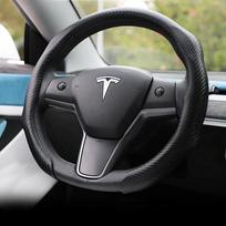Universalus automobilio vairo zomšinis stiprintuvo dangtelis, neslystantis automobilio salono vairo apsauga, dekoro priedai anglies pluošto raštas
