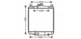 AVA Clever Choice Variklio aušinimo radiatorius Radiator SZ2059