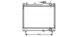 AVA Clever Choice Variklio aušinimo radiatorius Radiator SZ2079