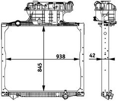 MAHLE Variklio aušinimo radiatorius BEHR *** PREMIUM LINE *** CR 770 000P