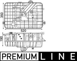 MAHLE Aušinimo skysčio išsiplėtimo bakelis BEHR *** PREMIUM LINE *** CRT 234 000P