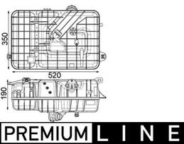 MAHLE Aušinimo skysčio išsiplėtimo bakelis BEHR *** PREMIUM LINE *** CRT 235 000P