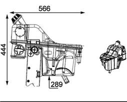 MAHLE Aušinimo skysčio išsiplėtimo bakelis BEHR CRT 34 000S