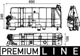 MAHLE Aušinimo skysčio išsiplėtimo bakelis BEHR *** PREMIUM LINE *** CRT 42 000P