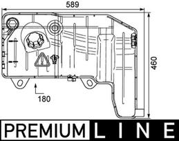 MAHLE Aušinimo skysčio išsiplėtimo bakelis BEHR *** PREMIUM LINE *** CRT 55 000P