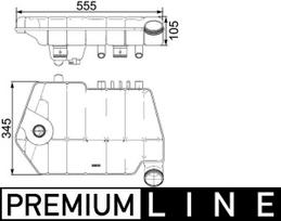 MAHLE Aušinimo skysčio išsiplėtimo bakelis BEHR *** PREMIUM LINE *** CRT 66 000P