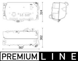 MAHLE Aušinimo skysčio išsiplėtimo bakelis BEHR *** PREMIUM LINE *** CRT 97 000P