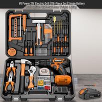KOMAX 21V Cordless Electric Drill Screwdriver Set CN plug (adapter included)