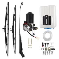 12V elektrinis UTV priekinio stiklo valytuvo variklio komplektas su jungikliu, suderinamu su  Polaris  universaliu galios valytuvu, 90° valytuvu juoda balta spalva