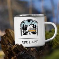 Camping Enamel Mug Personalised Name Caravan Printed Camper Mugs Coffee Cups Unusual Tea Cup Drinkware Personalized Gift Cupshe 360ML