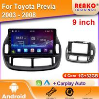 9'' Ekrano Automobilio Radijas GPS Navigacija Toyota Previa 2003 - 2008 LHD/RHD Android Radijas Multimedia Grotuvas 5G WIFI BT 2din DVD 4 core 1GB+32GB carplay