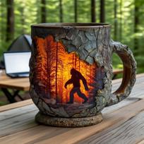 Namų dekoras Bigfoot Miško gaisro puodelio ornamentas Bigfoot Forest Fire Cup