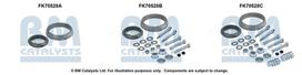BM CATALYSTS Montavimo komplektas, išmetimo vamzdis FK70528