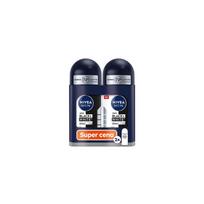 Nivea Black & White Invisible Original Roll-on Set - rutulinių dezodorantų rinkinys, 2 x 50 ml