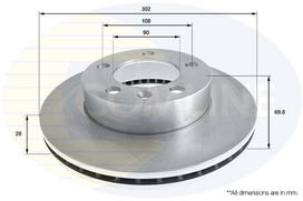 COMLINE Stabdžių diskas Comline ADC2701V