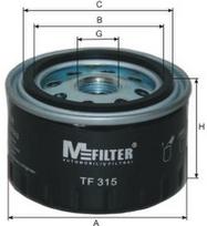 MFILTER Alyvos filtras Engine Oil Filter TF 315