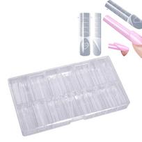 120Pcs Plastic Builder Gel Molds 15 Sizes Clear Nail Extension Forms  Nail Art B-120Pcs
