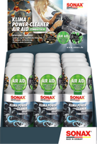 SONAX Oro kondicionieriaus valiklis / dezinfektantas Car A/C Cleaner AirAid symbiotic Counterdisplay 03231000