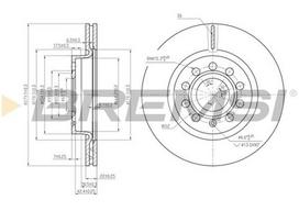 BREMSI Stabdžių diskas Brake rotor CD7223V