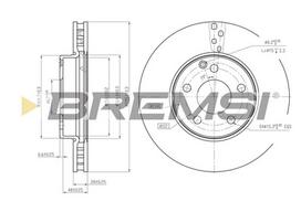 BREMSI Stabdžių diskas Brake rotor CD7252V