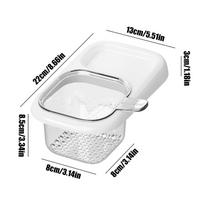 Sink Strainer Basket Suction Cup Drainer with Storage Rack Kitchen Sink Food Catcher Basket for Waste Clog Prevention Home balta