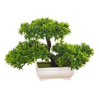 Dirbtinis bonsai medis Zen sodas Dirbtiniai augalai židiniui miegamajam biurui žalia