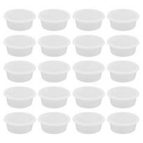 20 vnt. maisto laikymo dėžutės, maistui tinkamos, be BPA, skaidrios, apvalios, plastikinės, delikatesų dėžutės, sandarus dangtelis, tinkamos mikrobangų krosnelėje, maisto konteineriai