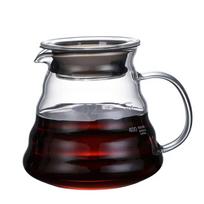 600ml/800ml Stiklinis Kavos Puodelis su Dangteliu Užpilamas Kavos Virimo Aparatas Karščiui Atsparus Debesies Formos Lašelinis Espresso Kavos Virdulys Virimui gray
