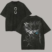 Satoru Gojo T-shirt Jujutsu Kaisen Vyriški Vintažiniai Rūgštiniu Plovimu Šeši Žvilgsniai Begalinė Tuštuma Anime Grafinis Streetwear Medvilniniai T-shirtai L