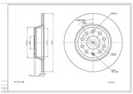 HART Stabdžių diskas Brake rotor 224 344