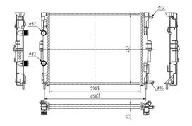 HART Variklio aušinimo radiatorius Radiator 607 337