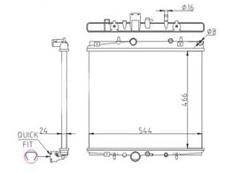 HART Variklio aušinimo radiatorius Radiator 607 344