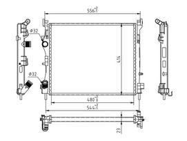 HART Variklio aušinimo radiatorius Radiator 607 338