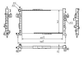 HART Variklio aušinimo radiatorius Radiator 607 840