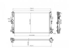 HART Variklio aušinimo radiatorius Radiator 607 841