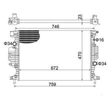 HART Variklio aušinimo radiatorius Radiator 621 999