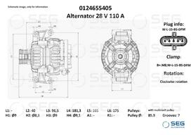 SEG Automotive Generatorius Power generator 0124655405