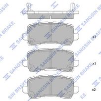 Hi-Q Stabdžių kaladėlių komplektas Brake pad set SP4065
