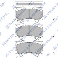 Hi-Q Stabdžių kaladėlių komplektas Brake pad set SP4040