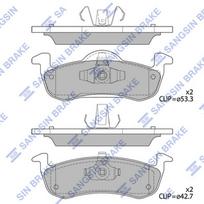 Hi-Q Stabdžių kaladėlių komplektas Brake pad set SP4017