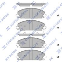 Hi-Q Stabdžių kaladėlių komplektas Brake pad set SP4087