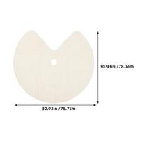 2pcs Lazy Susan Shelf Liner Kitchen Liners Non Slip Cabinet Fridge Mats Anti-slip Mat Round Shelves For Drawer smėlis