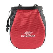 Magnesium Powder Bag Waterproof Polyester Chalk Bag Adjustable Belt Waist Pouch Tear Resistance for Outdoor Climbing raudona